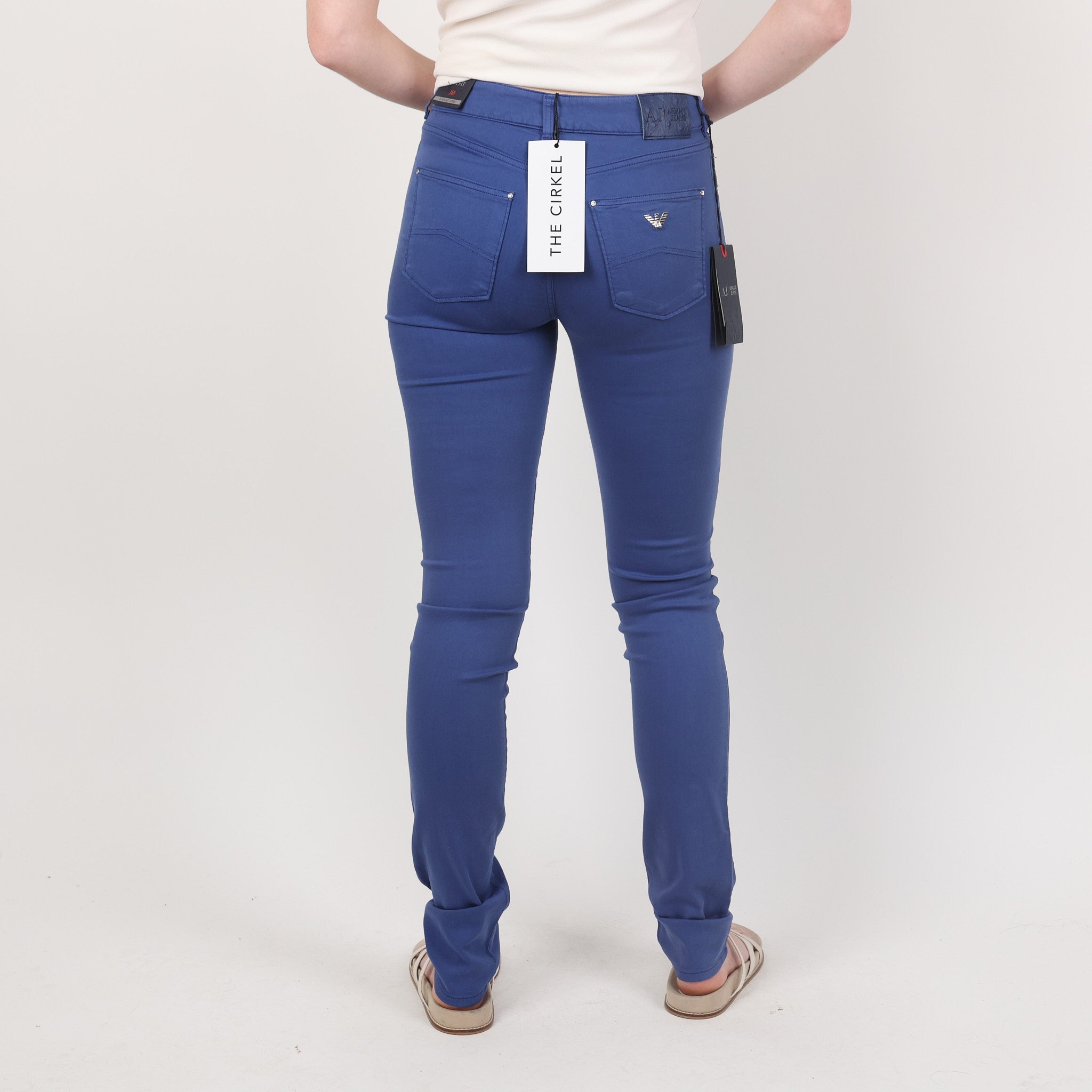ARMANI JEANS TROUSERS Straight Leg 90s Vintage Pants, Washed Blue, Mens 32”  £35.00 - PicClick UK