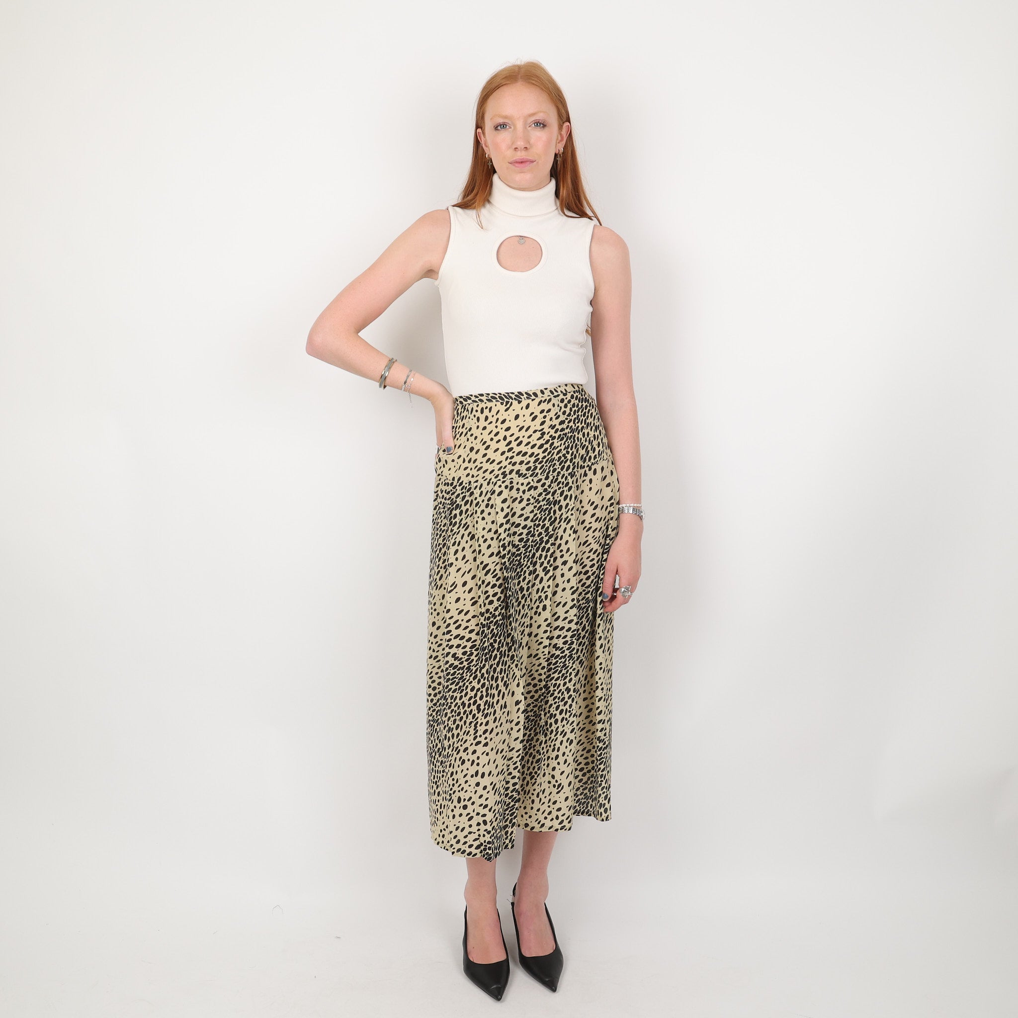 Leopard print skirt size clearance 6