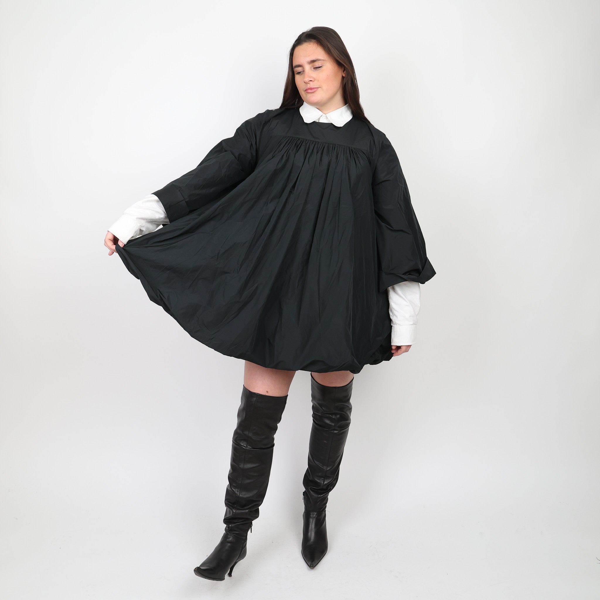 Hush cape sleeve mouthful dress